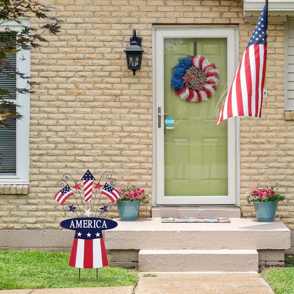 hogardeck porch display with hat enhancing entryway festive decoration