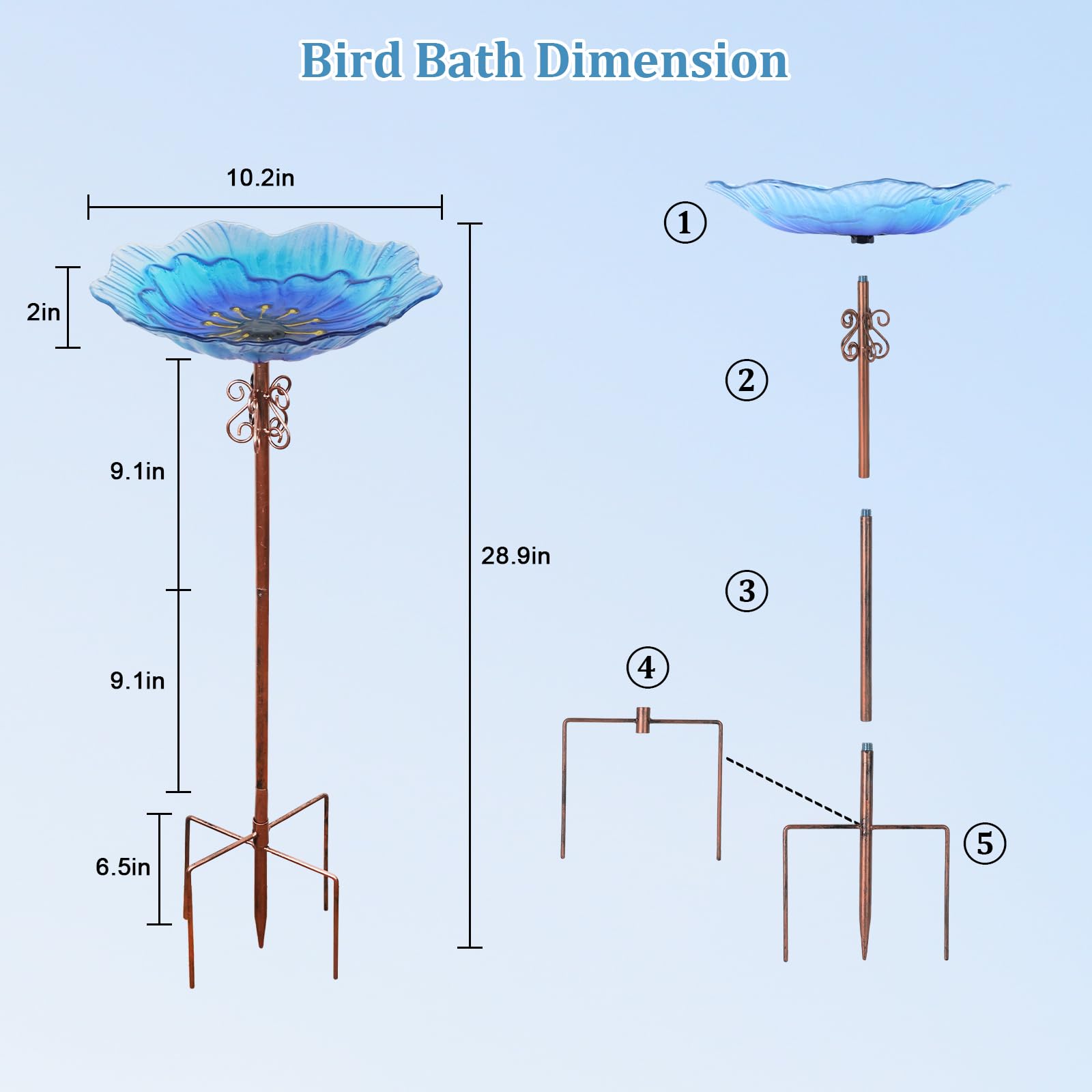 hogardeck stake installed in lawn providing stable, wobble-free support