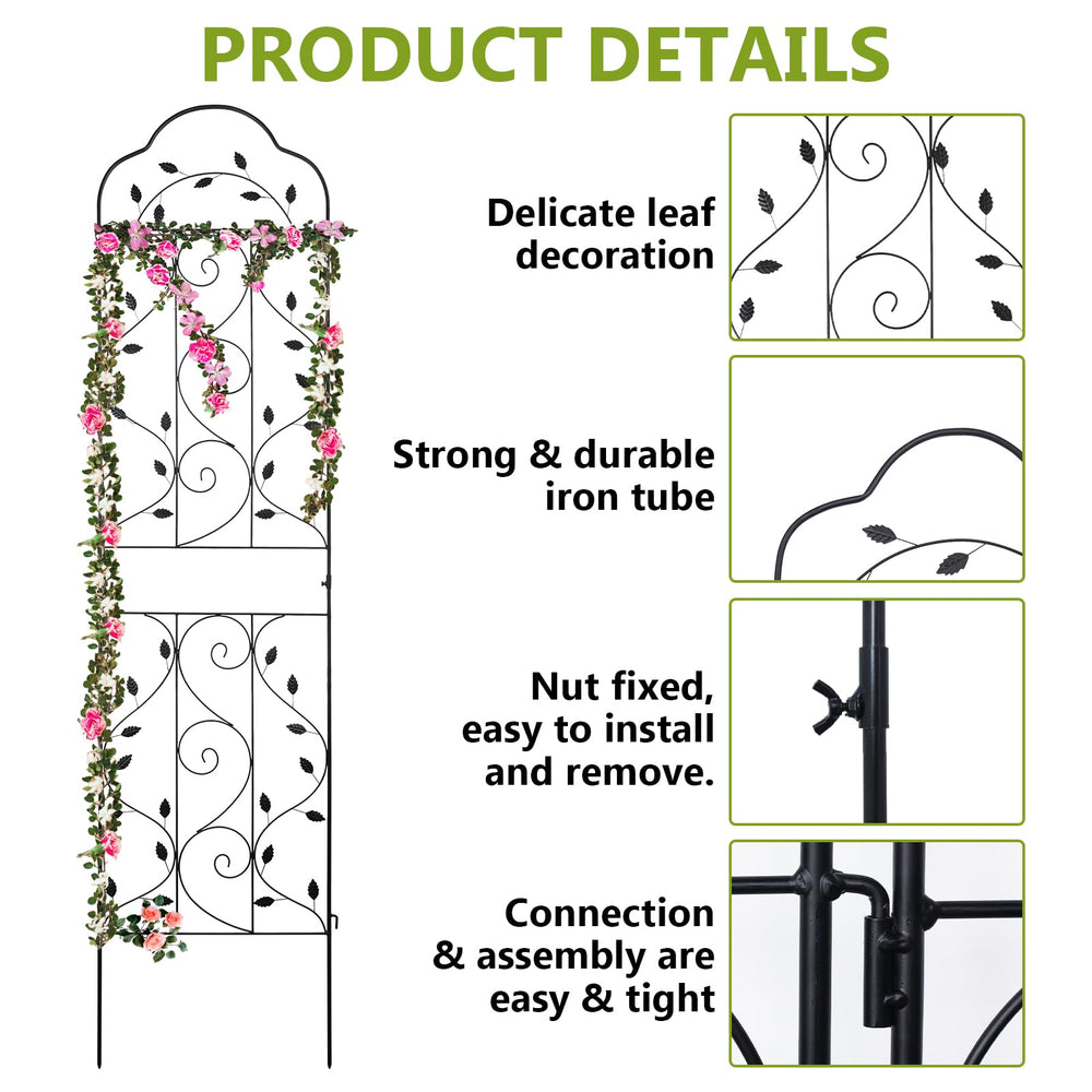 hogardeck trellis supporting climbing roses for healthier upright growth