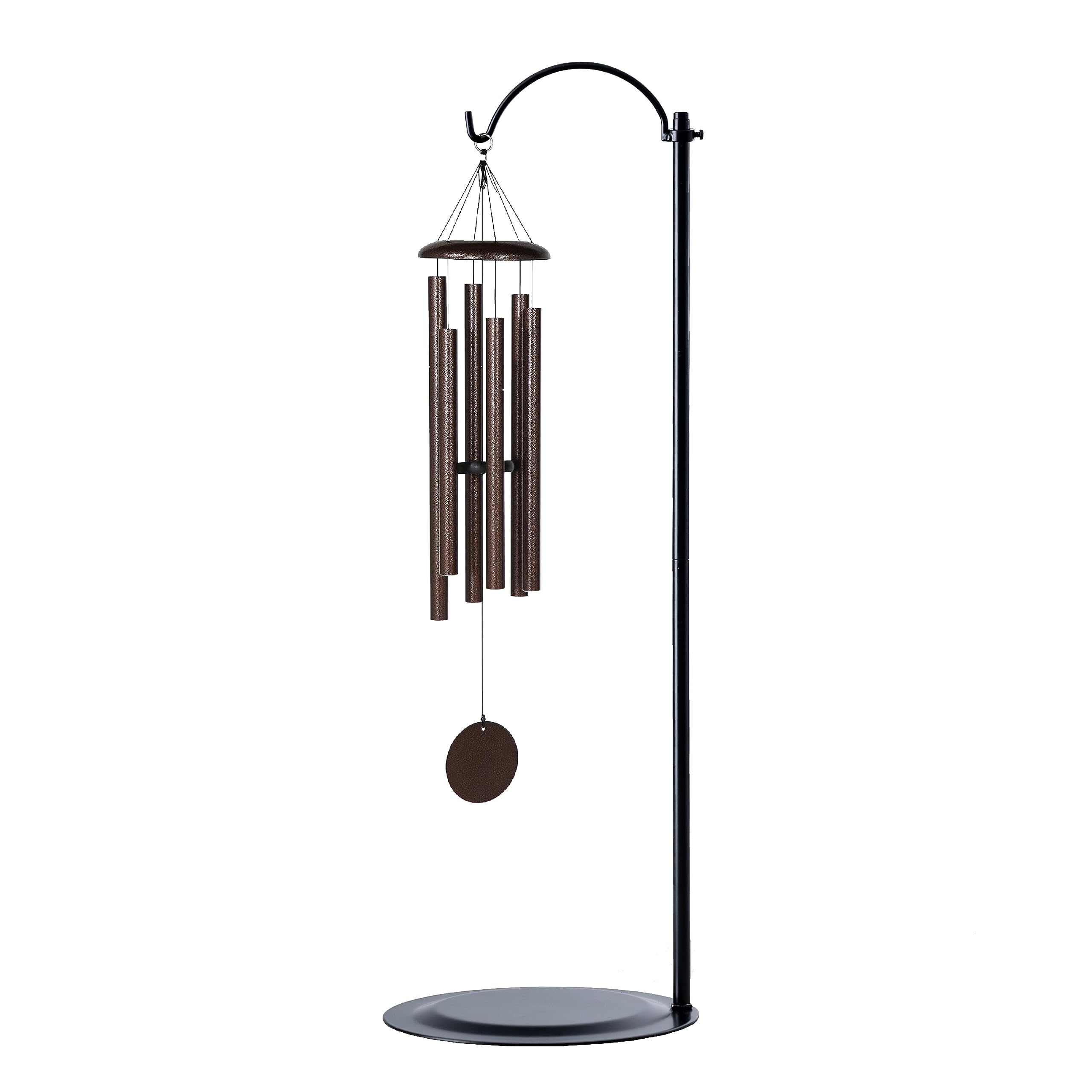 HOHIYA front view of stand holding a wind chime showing stable display