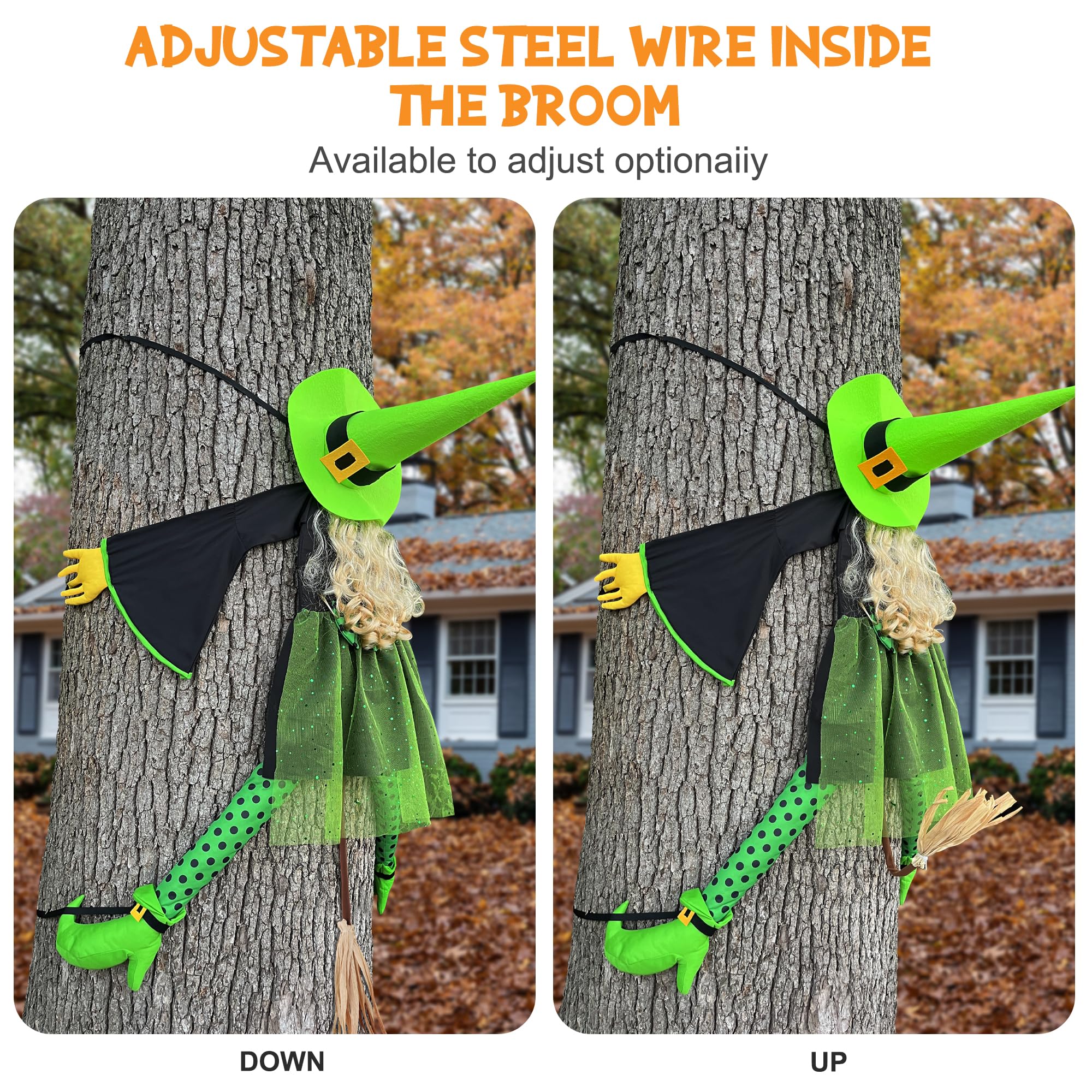 HOIIOH broom and hat straps visible for easy hanging and secure display