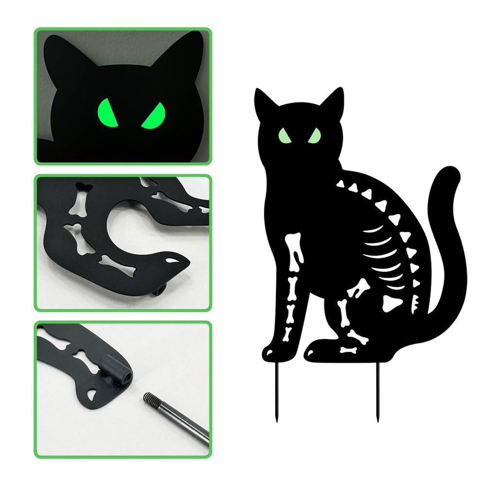 Hokfirm cat silhouette next to a ruler for size comparison and placement planning