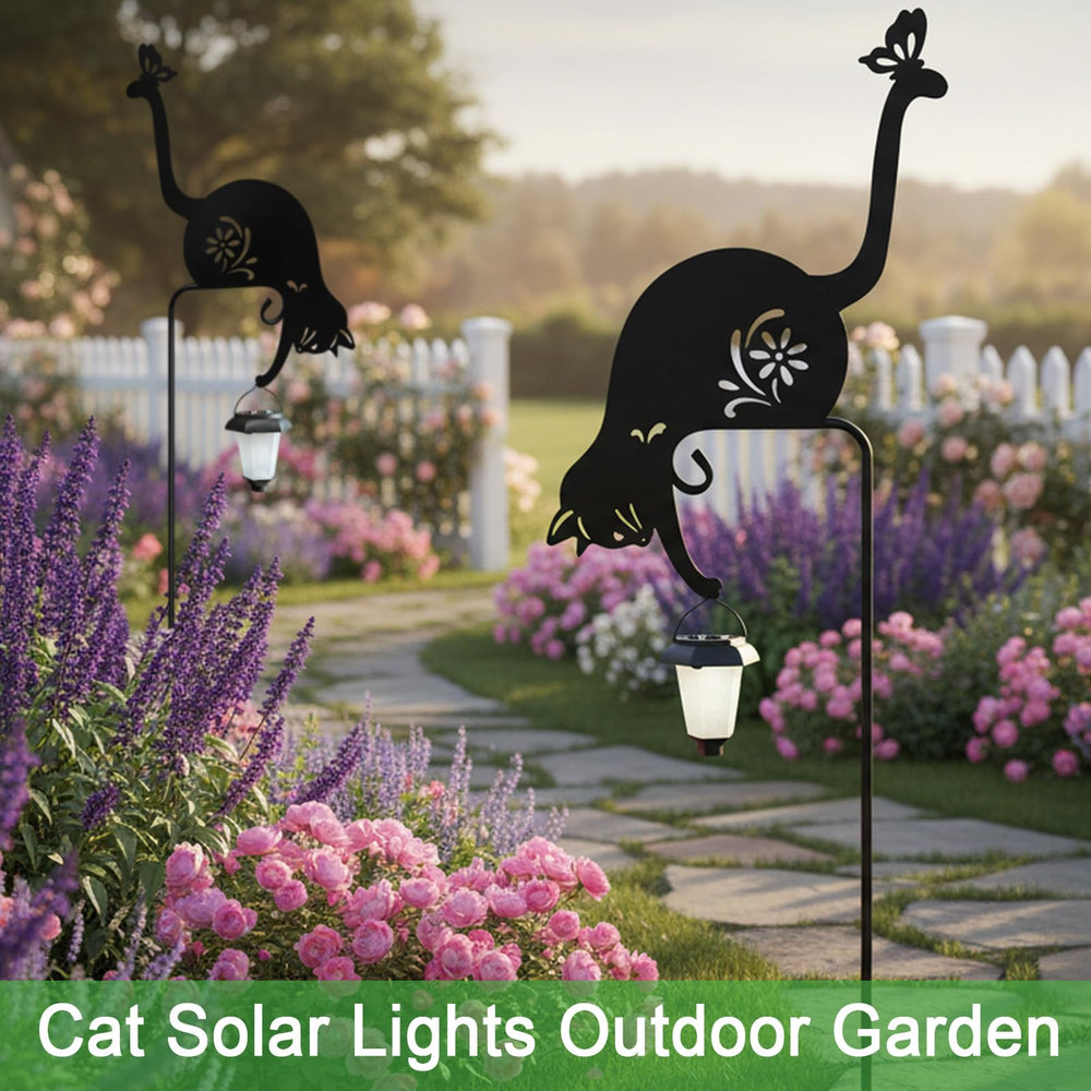 Hokfirm side silhouette of cat stake illustrating slim lawn profile