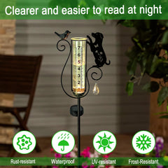 hokfirm glass tube with large scale, provides clear rainfall readings