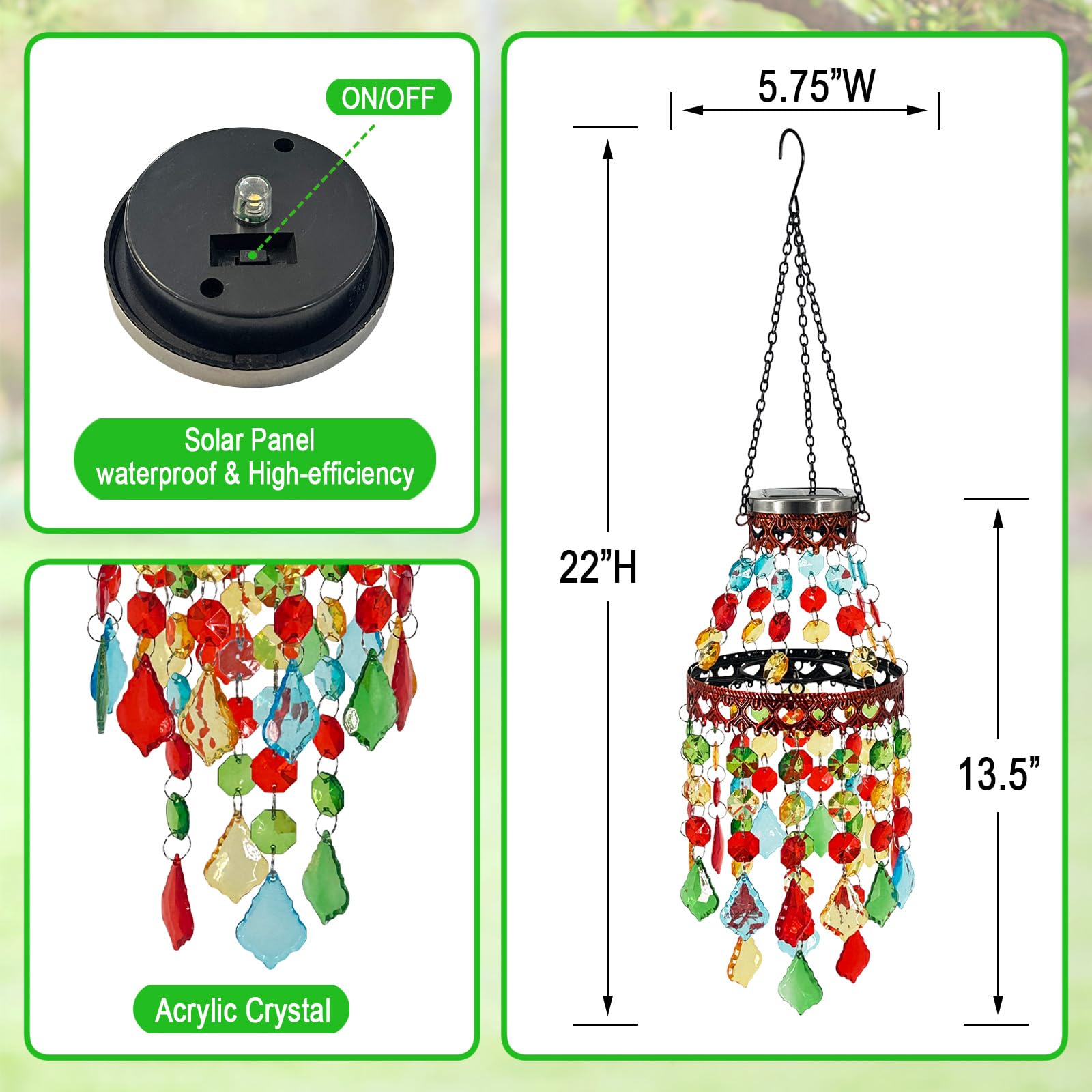 Hokfirm S-hook and chain detail showing secure hanging and durability benefit
