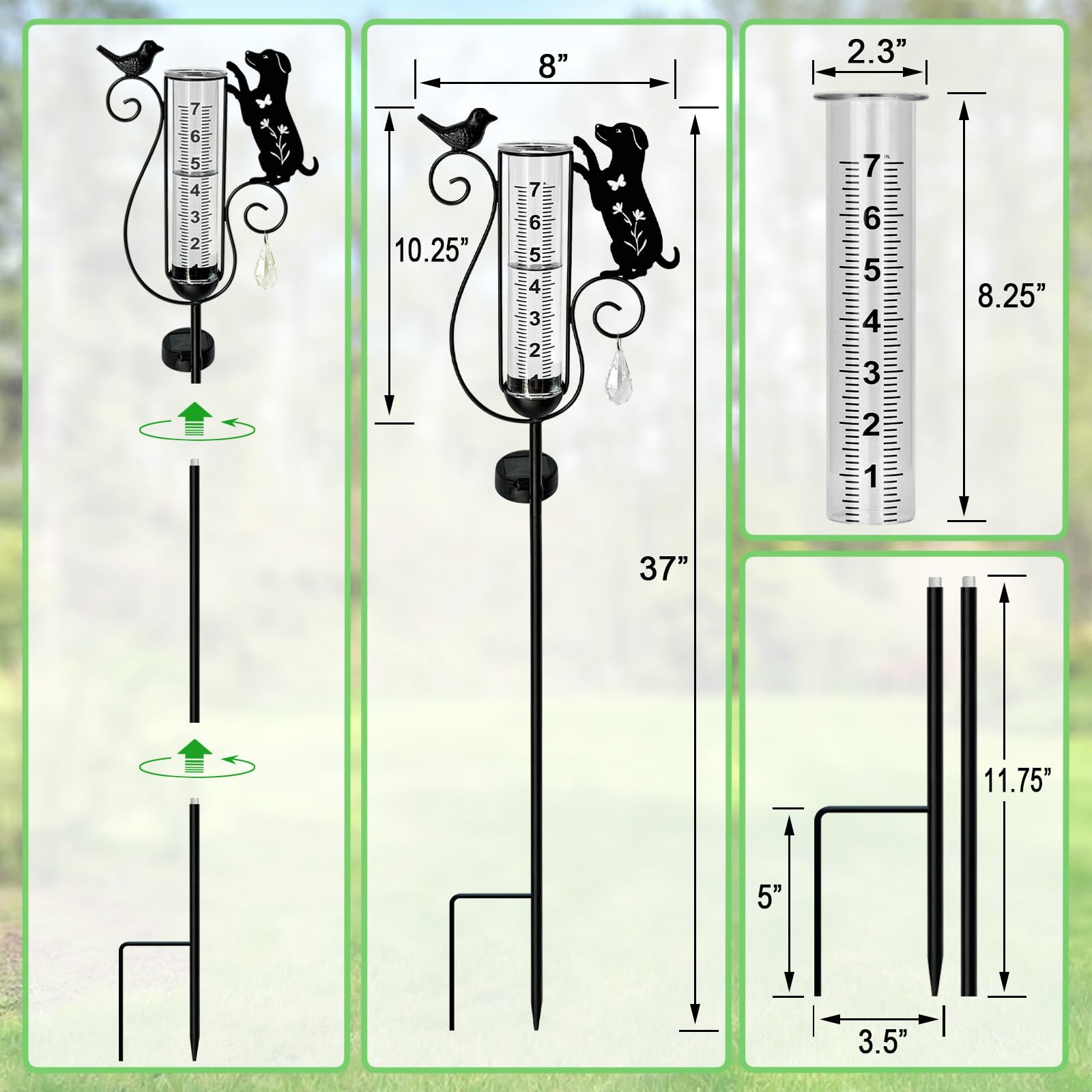 hokfirm illuminated gauge at night, improves visibility and ambiance