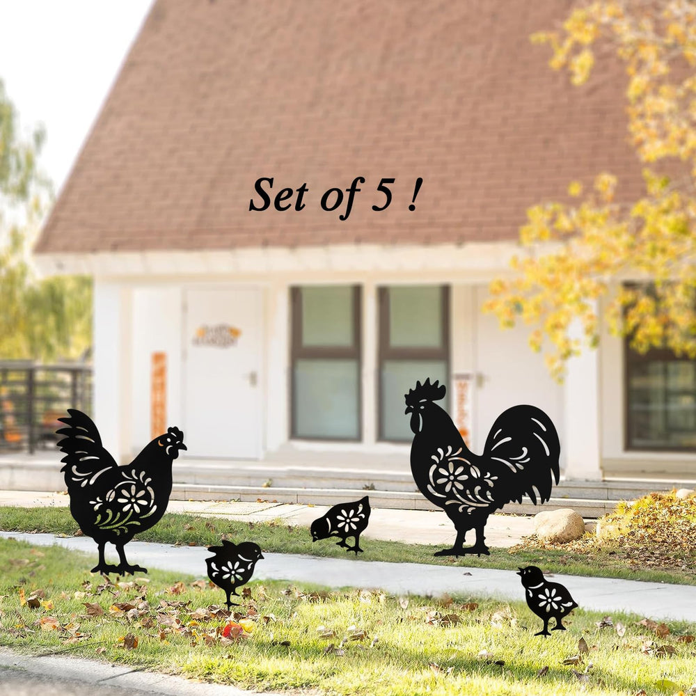 Hokfirm close-up of rooster silhouette showing crisp metal detail and durability
