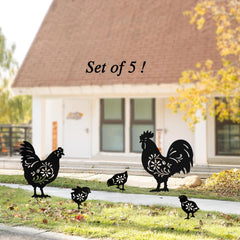 Hokfirm close-up of rooster silhouette showing crisp metal detail and durability