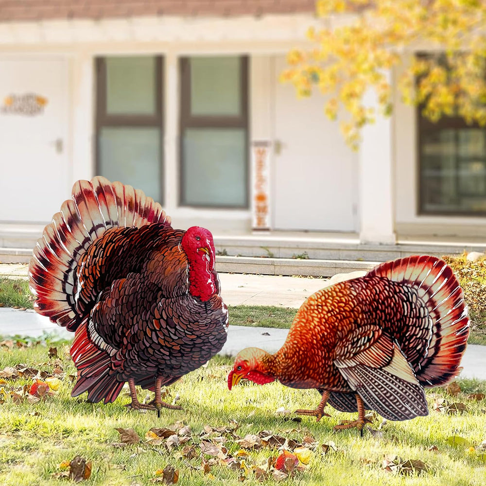Hokfirm turkey front view showing harvest colors and clear seasonal design benefit