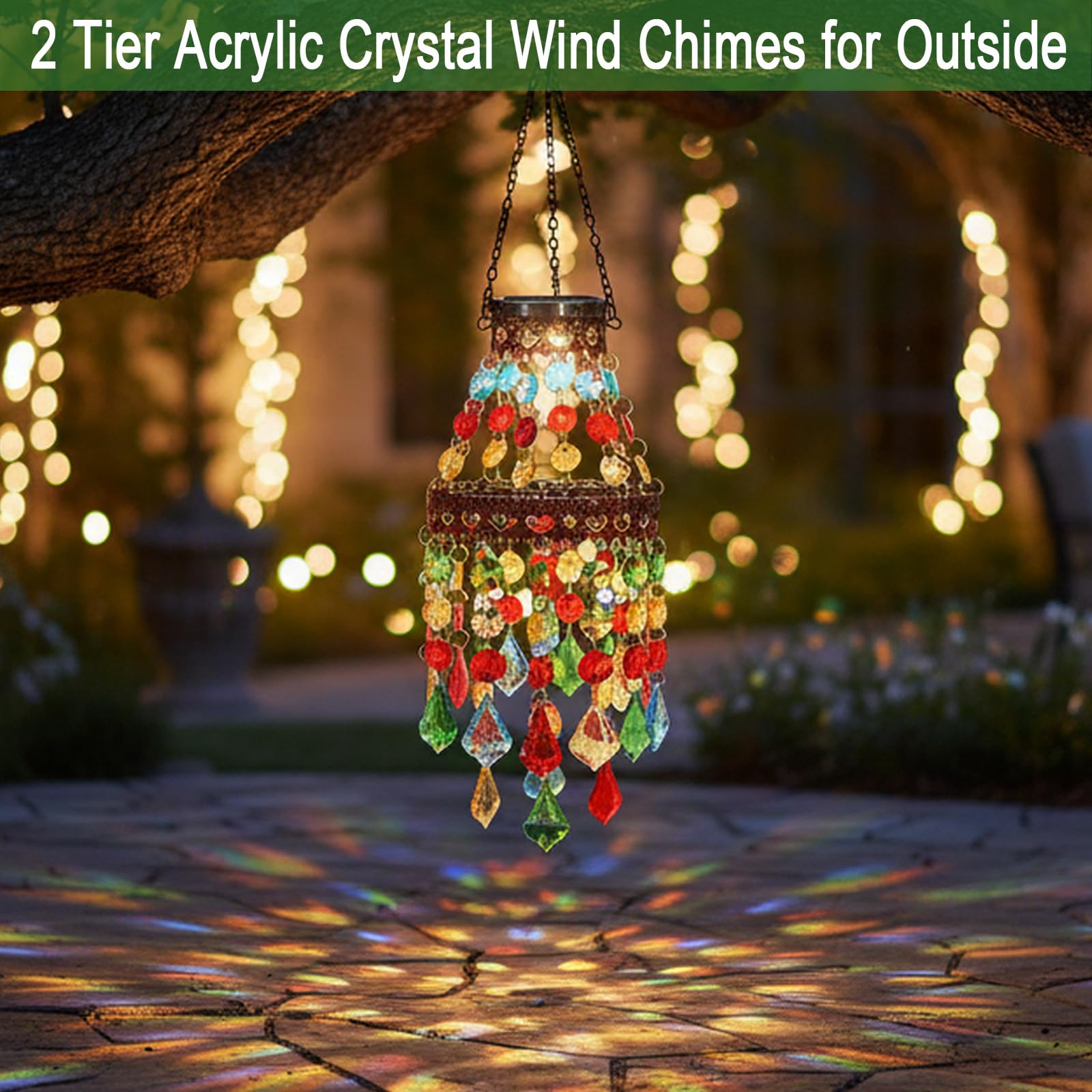 Hokfirm wind chimes in motion capturing gentle sound and calming ambiance benefit