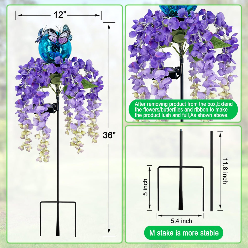 Hokfirm stakes staged in a garden setting, illustrating seasonal decoration and welcoming atmosphere
