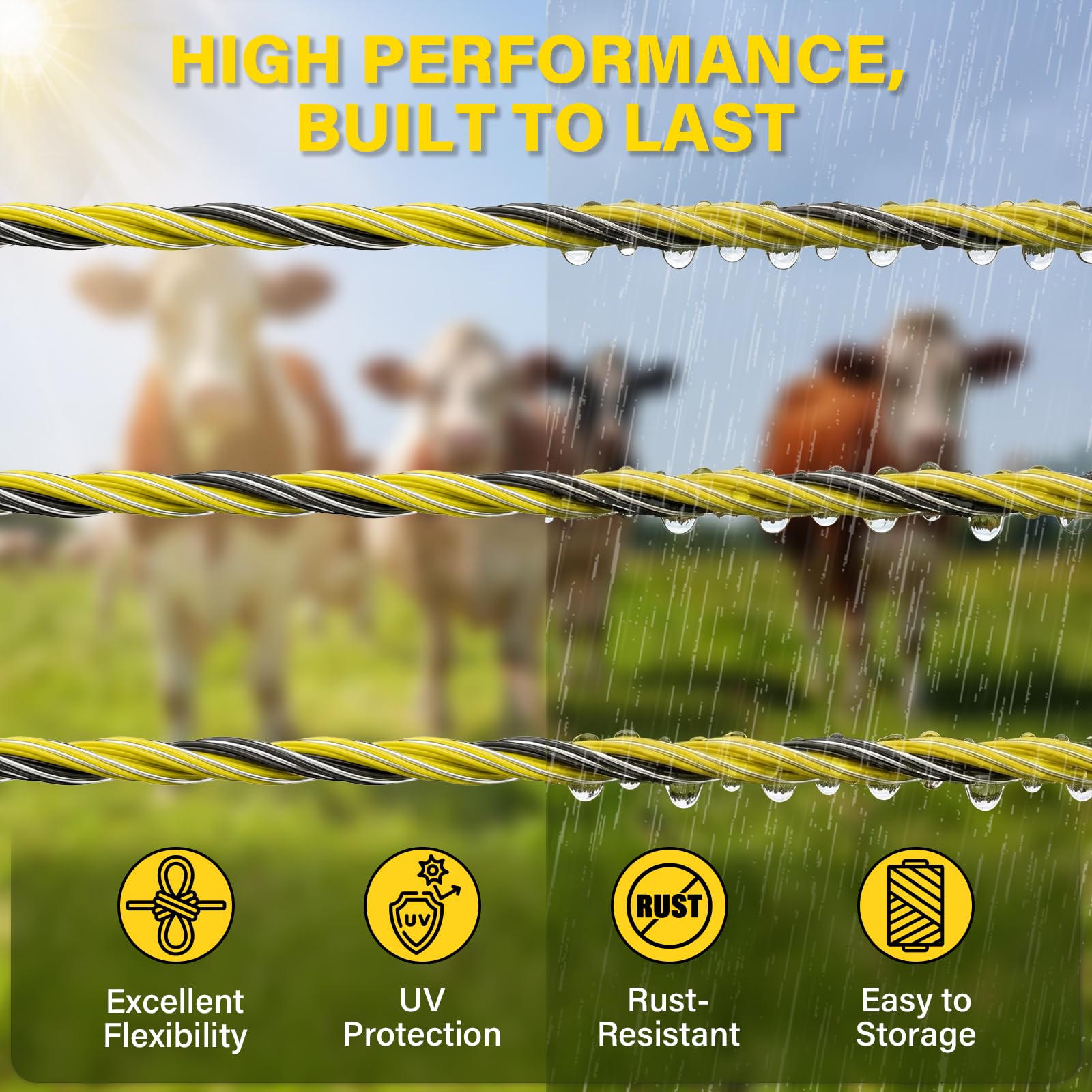 HOKINETY tension and attachment detail improves reliable fence conductivity