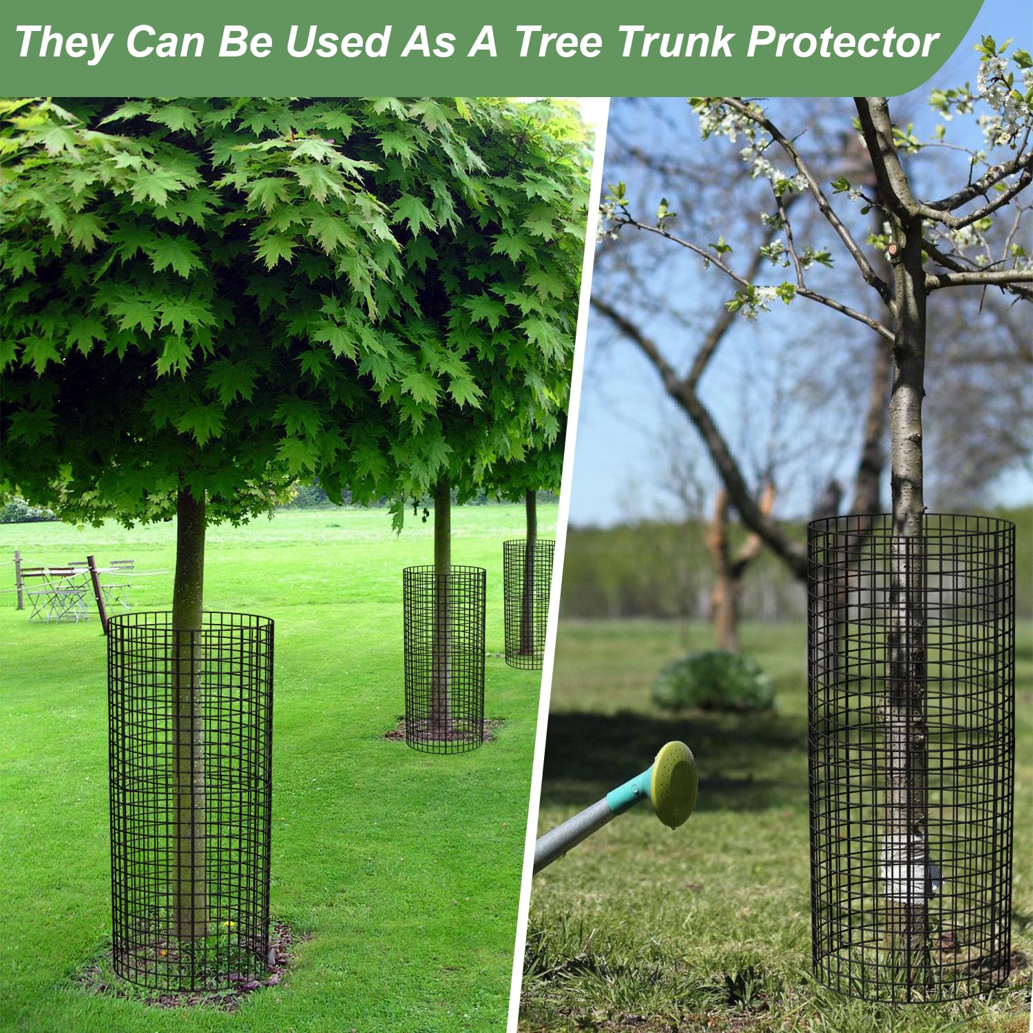 HOLANHING multiple cages on a bed showing scalable protection across plants