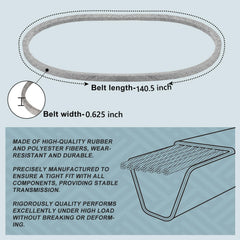 Holdly belt profile close-up showing rib shape for reliable pulley grip
