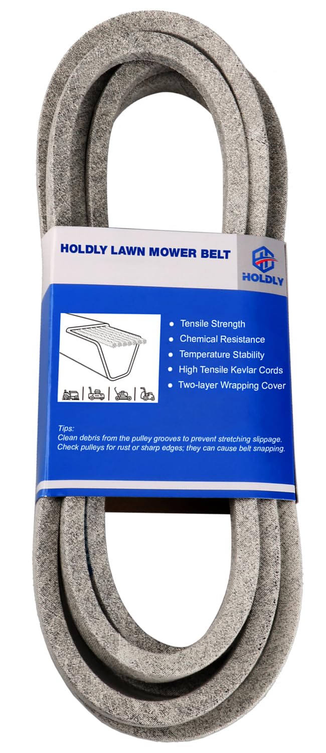 Holdly front view of deck belt showing clean packaging and correct part number