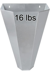 Holdly front view of flat back cone showing secure mount and sturdy hold