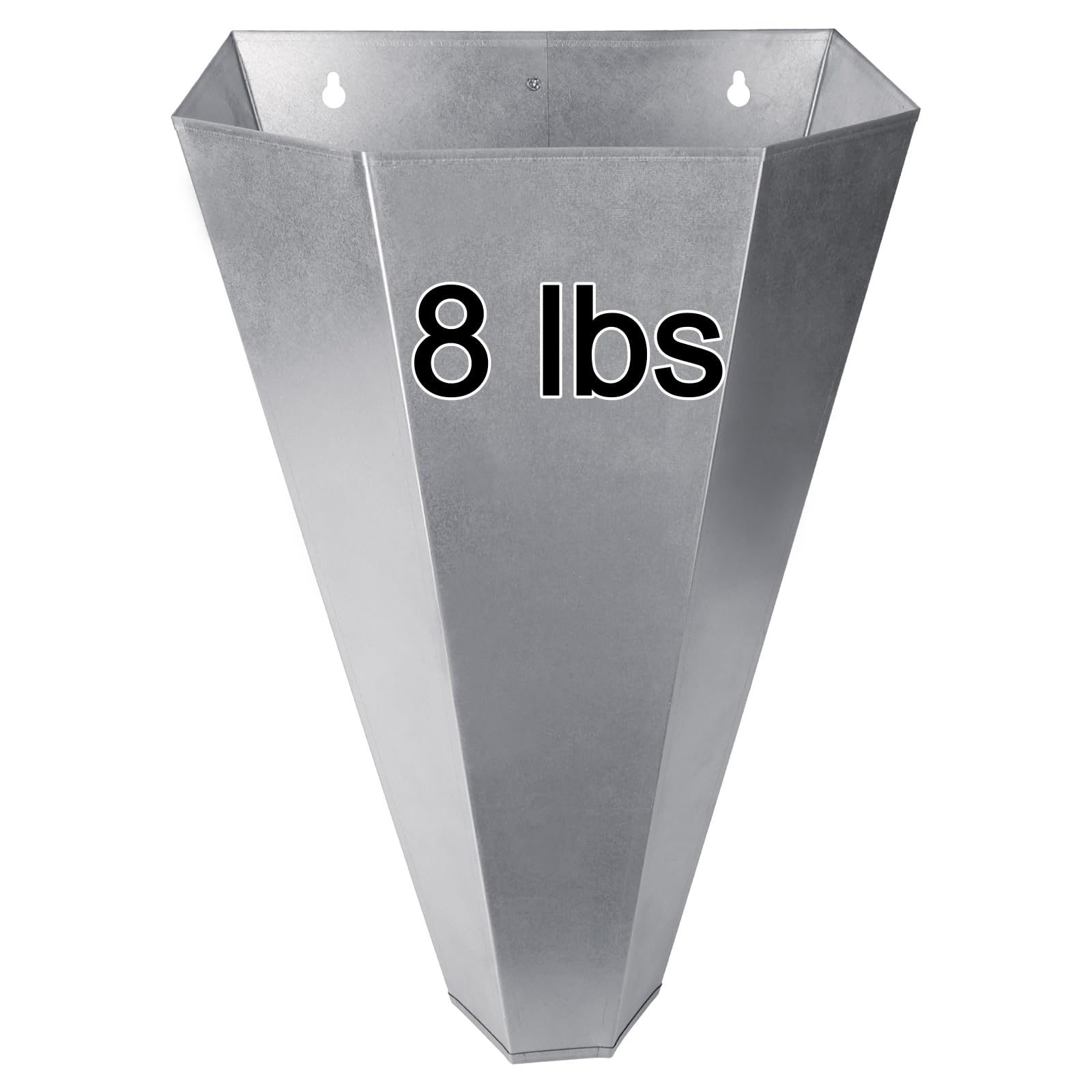 Holdly front view medium chicken cone showing secure fit and durable finish