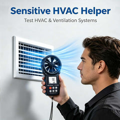 H HOLDPEAK illuminated display with backlight, enabling low-light measurement visibility