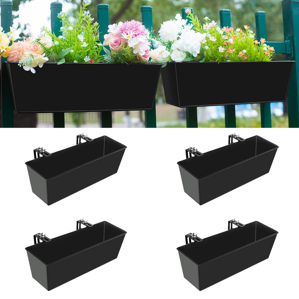 Holensun front view of 16-inch planter showing clean rectangular profile and capacity