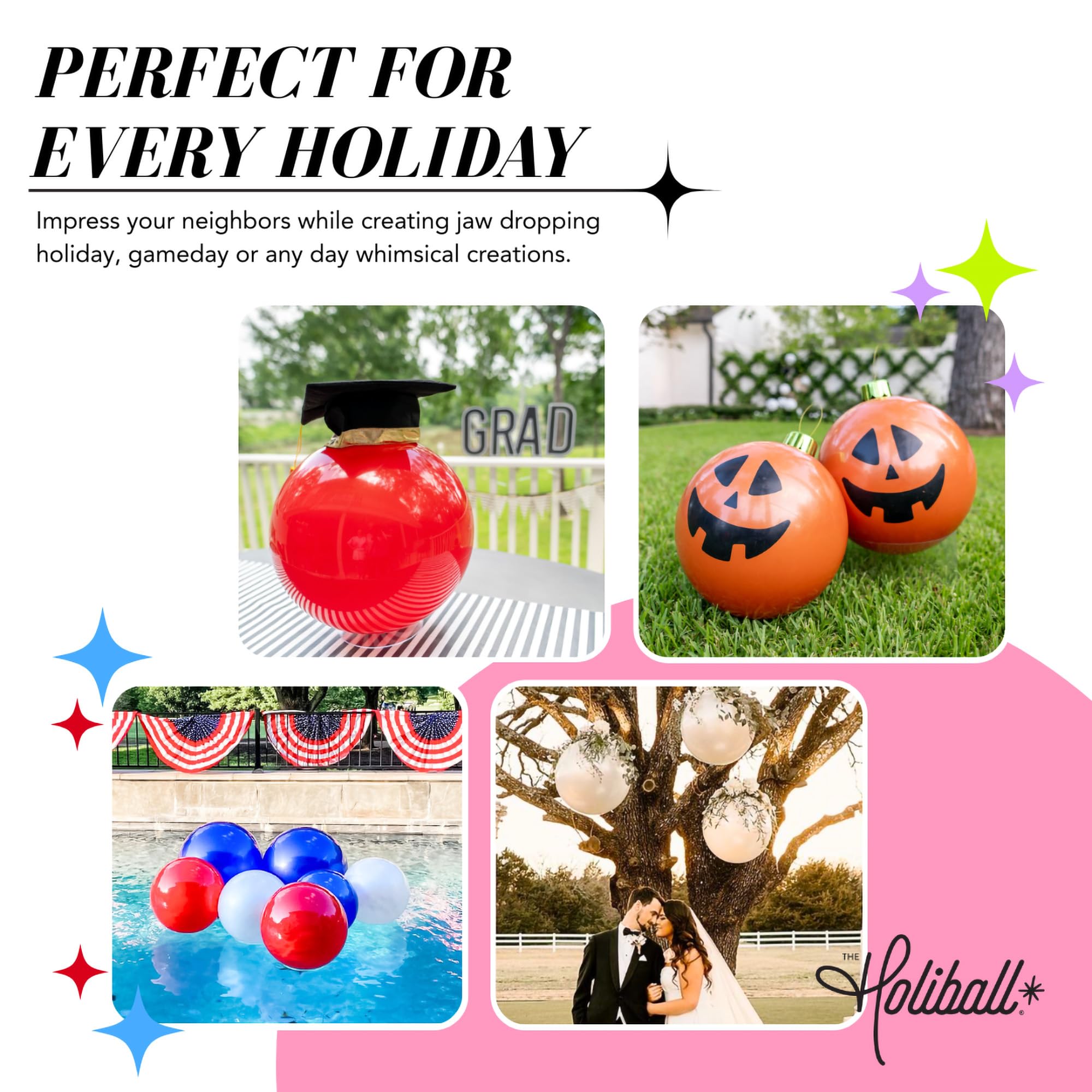 Holiball packed in storage bag showing space-saving, reusable convenience
