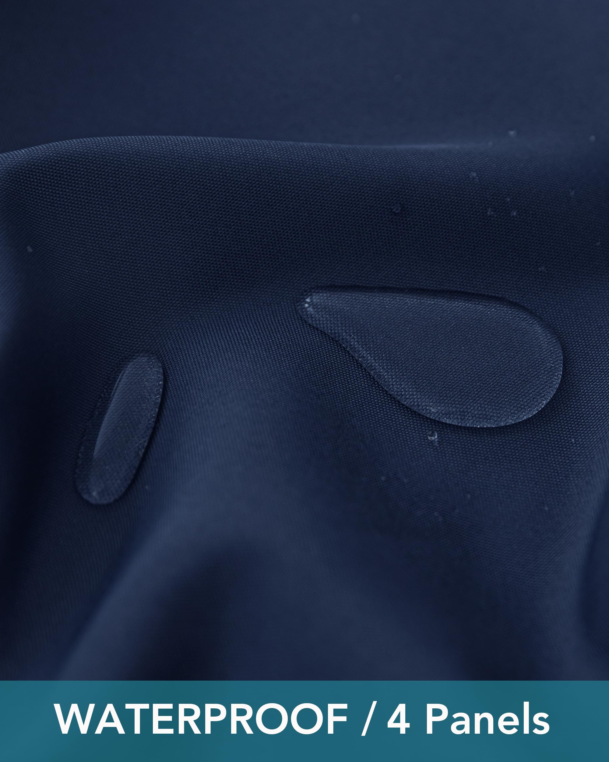 HolidayIdeas bottom hem tabs close-up showing anchoring to reduce wind movement