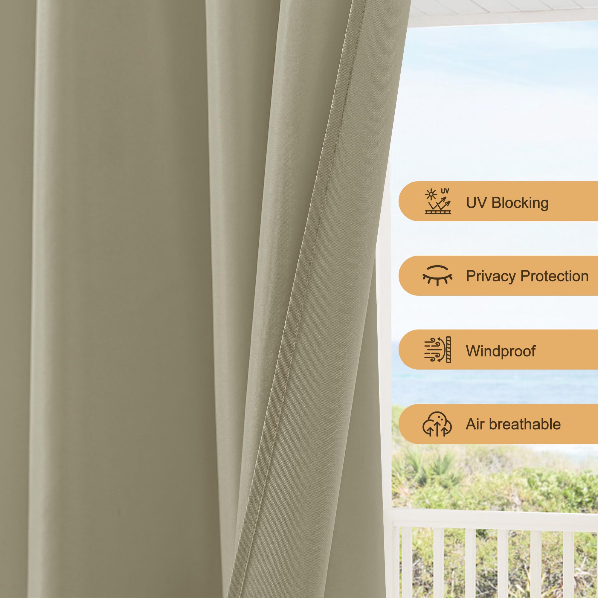 HolidayIdeas bottom rope attachment view demonstrating windproof stability