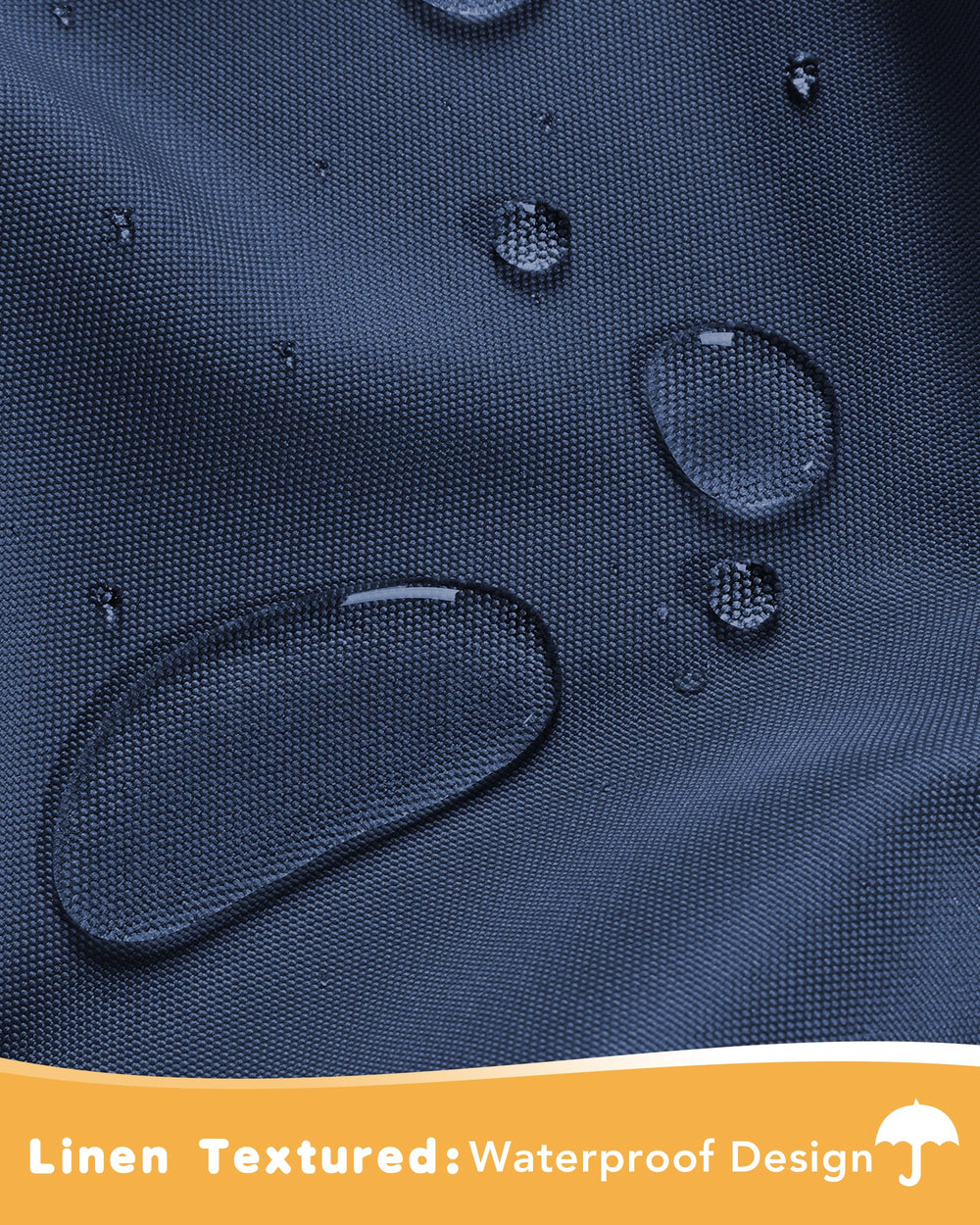 HolidayIdeas close-up of waterproof polyester texture highlighting durable weave and weather resistance