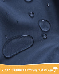 HolidayIdeas close-up of waterproof polyester texture highlighting durable weave and weather resistance