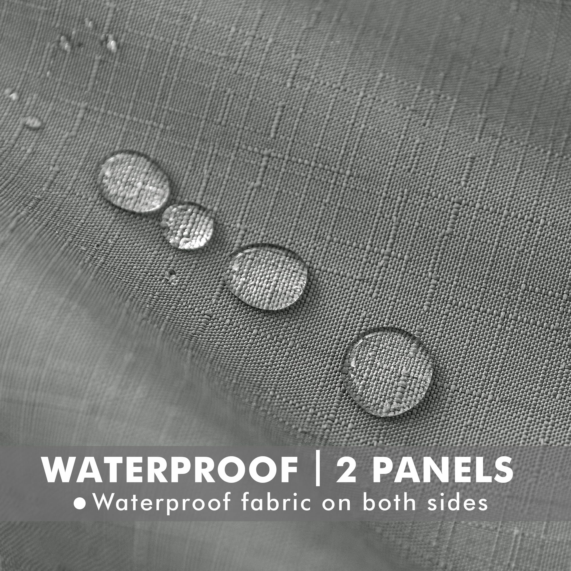 HolidayIdeas close-up of linen-blend weave texture showing durable fabric and elegant appearance