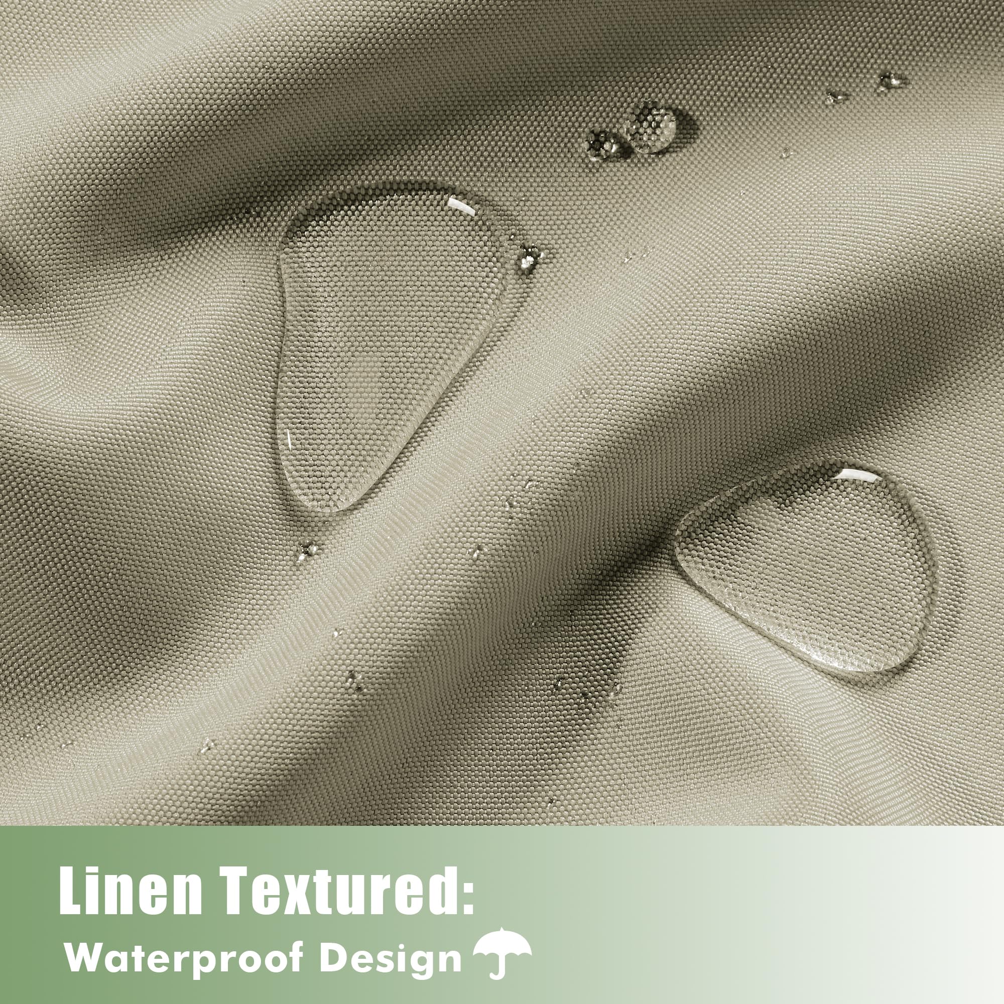 HolidayIdeas close-up of waterproof polyester fabric texture highlighting durability and water resistance