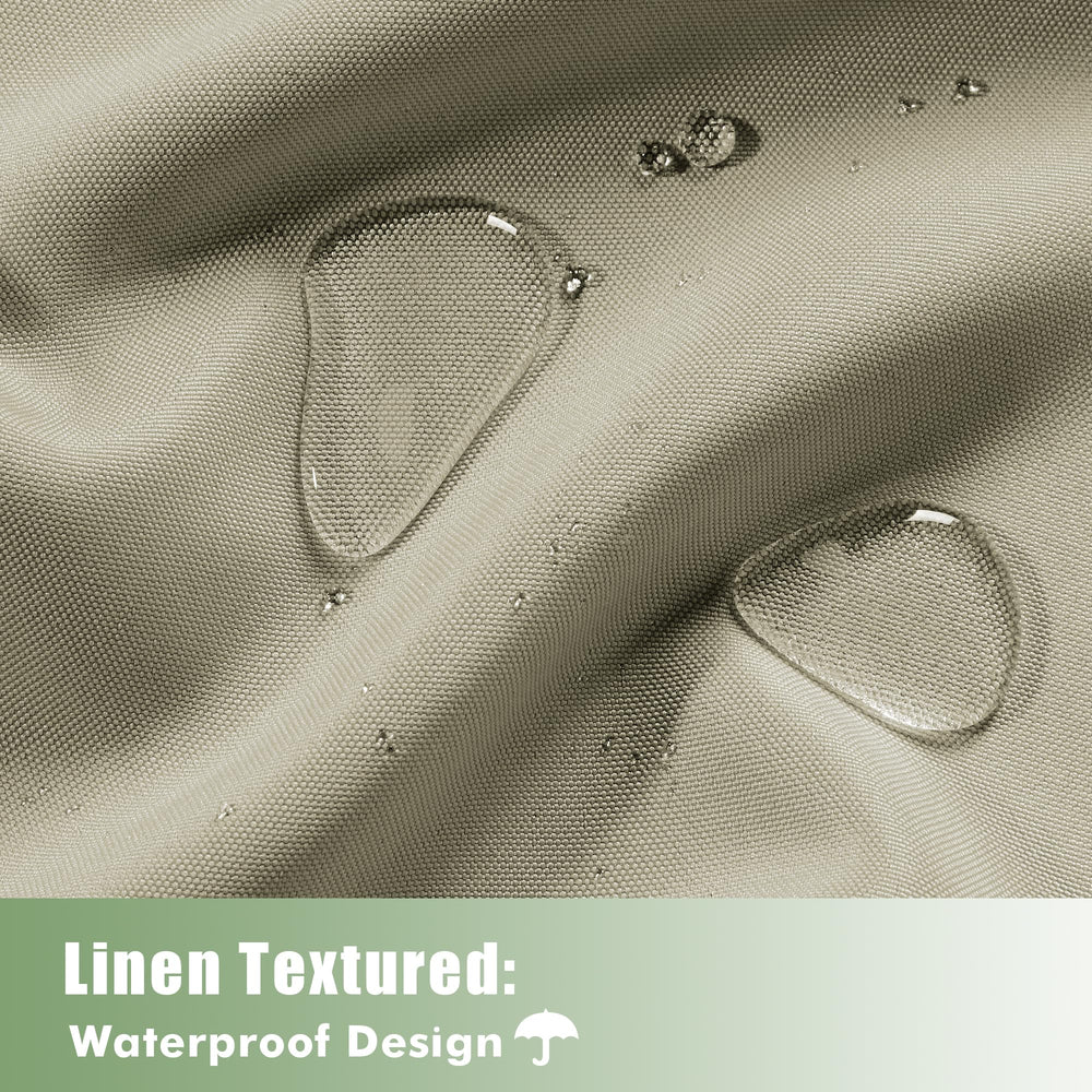 HolidayIdeas close-up of waterproof polyester fabric texture highlighting durability and water resistance