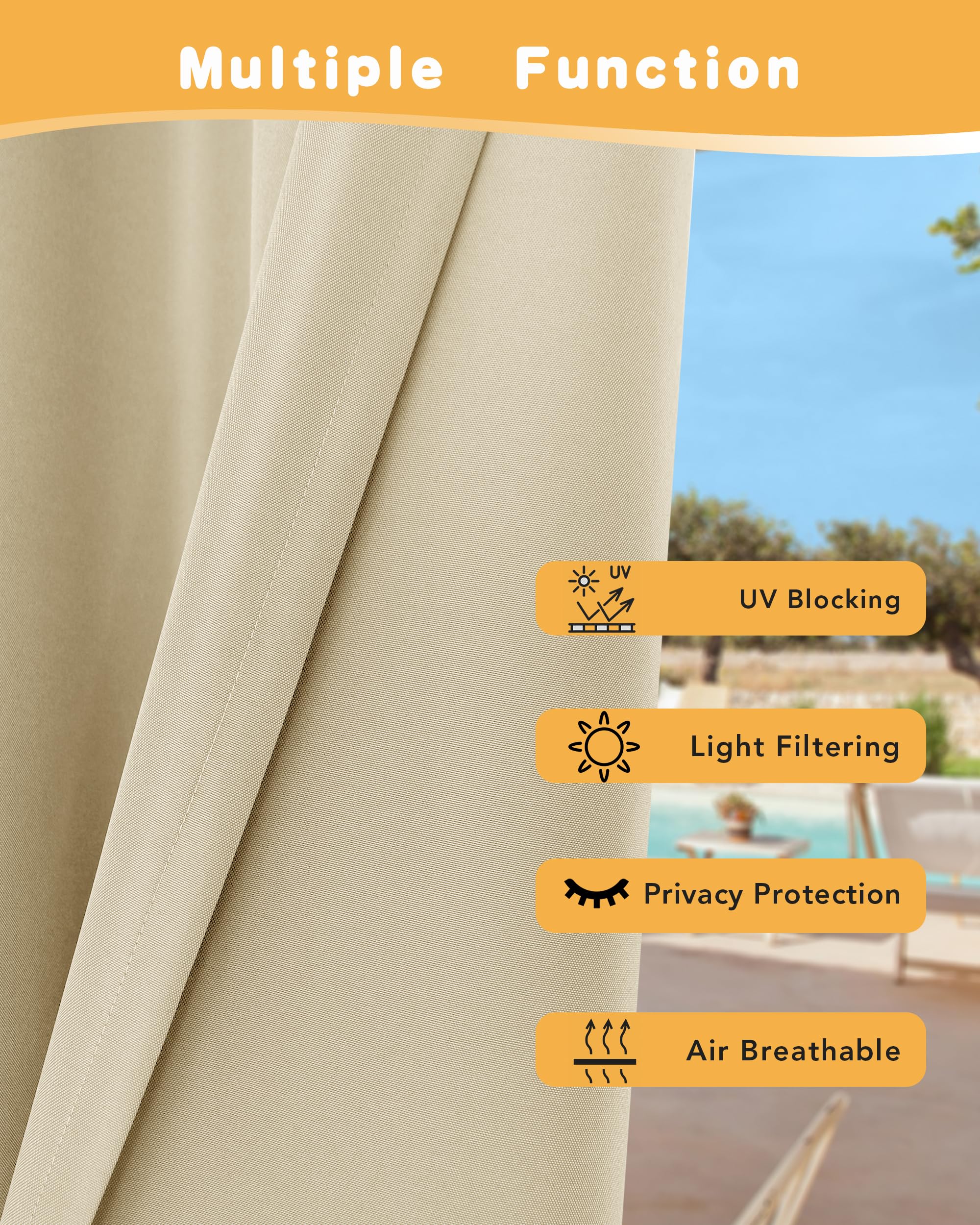 HolidayIdeas fabric texture detail showing waterproof weave and soft drape