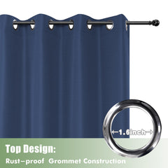 HolidayIdeas curtains installed on a patio creating shaded, private outdoor living