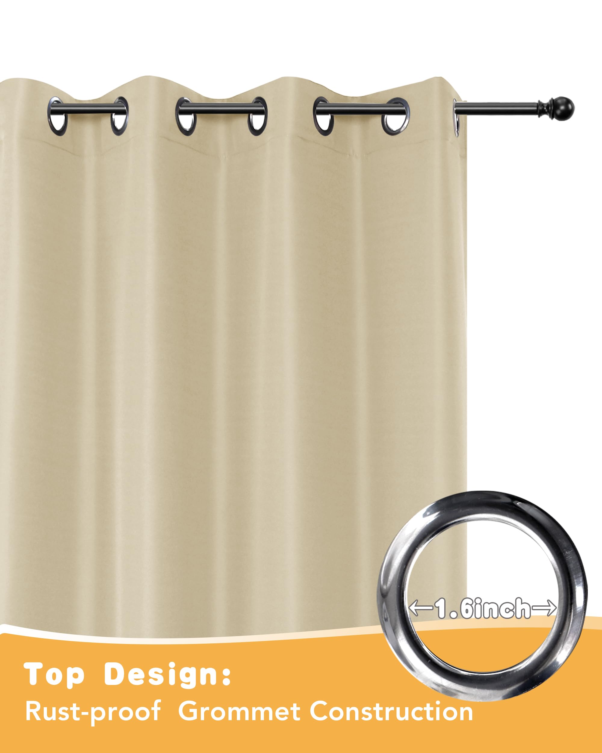 HolidayIdeas curtains installed on patio providing shade and comfortable outdoor space