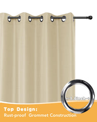 HolidayIdeas curtains installed on patio providing shade and comfortable outdoor space