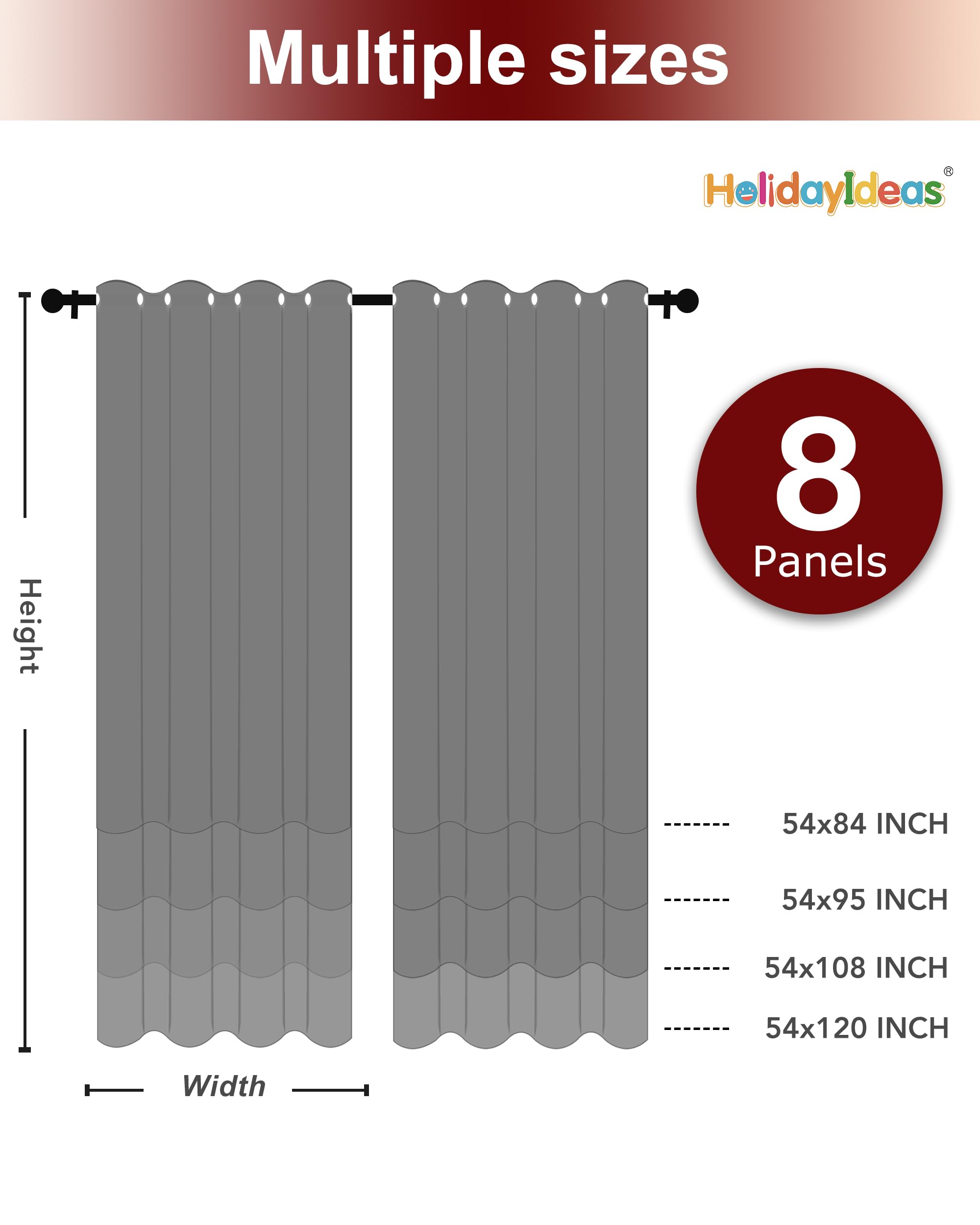 HolidayIdeas curtains with chair for scale showing panel length and real size