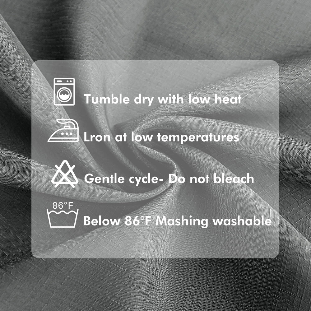 HolidayIdeas water beading on fabric demonstrating waterproof feature and weather resistance