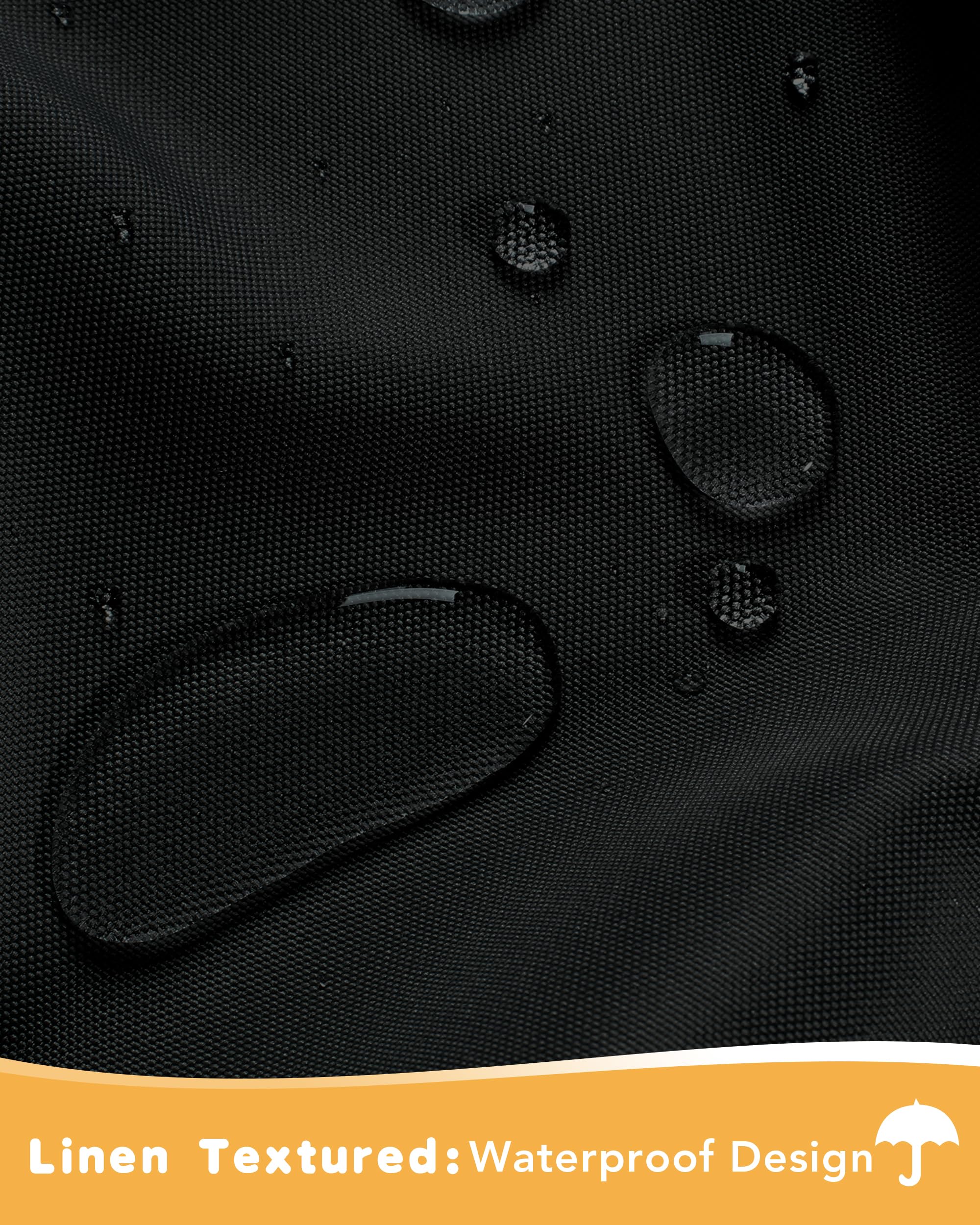 HolidayIdeas detalle del tejido impermeable que resiste la lluvia