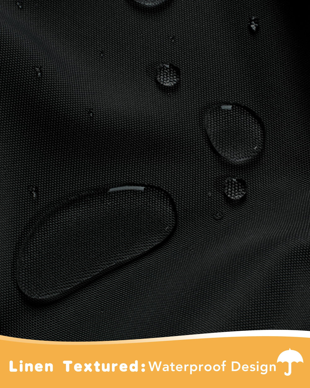 HolidayIdeas detalle del tejido impermeable que resiste la lluvia