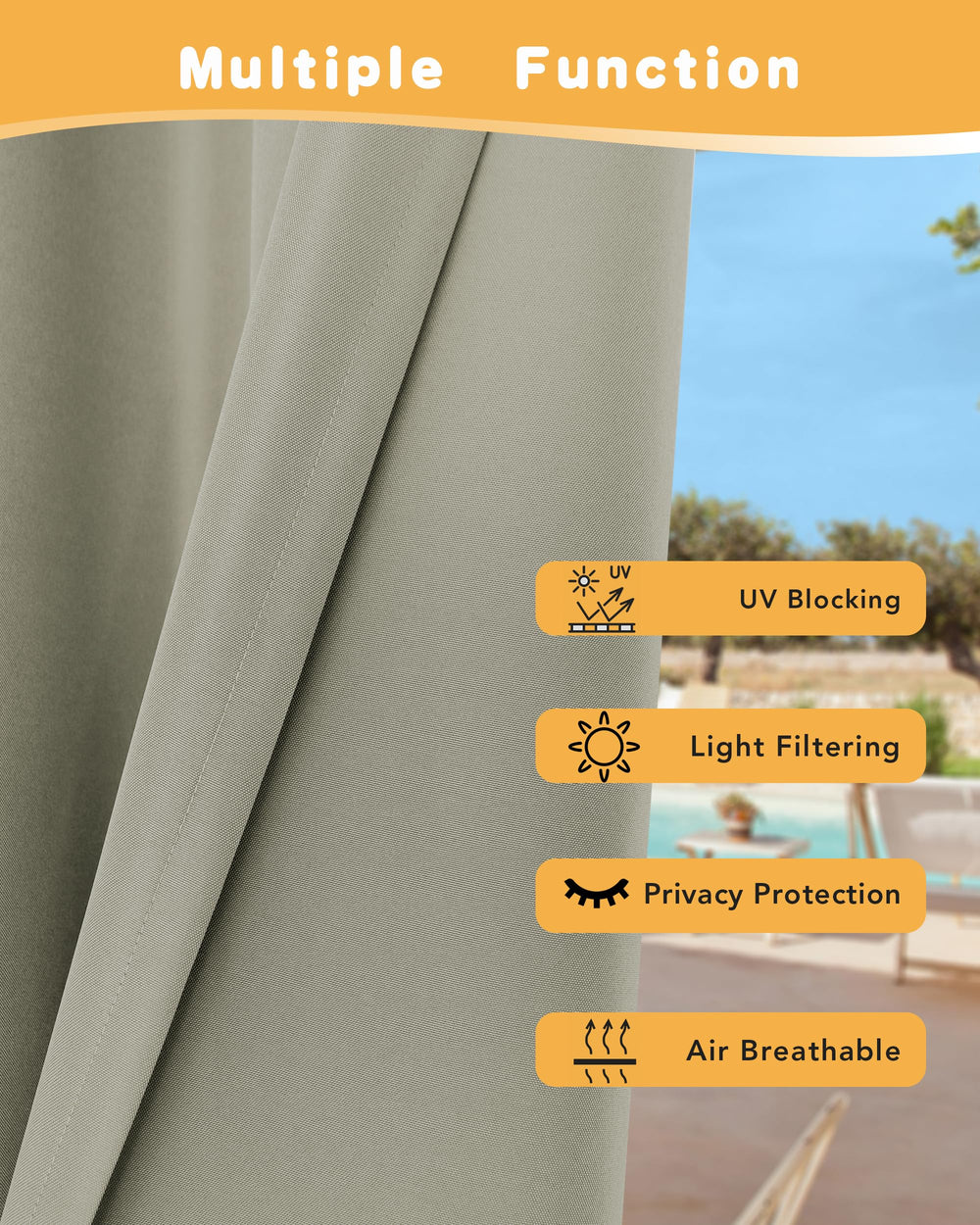 HolidayIdeas close-up of waterproof fabric texture for durability benefit