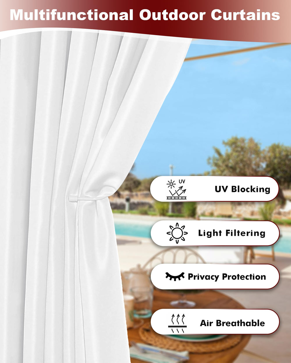 HolidayIdeas grommet detail with metal ring for easy hanging and durability