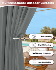 HolidayIdeas grommet detail close-up showing large 1.6-inch opening for easy hanging