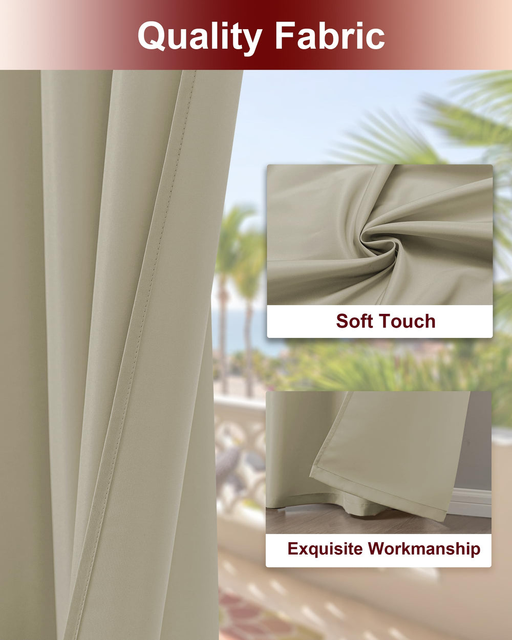 HolidayIdeas curtains hung on a pergola creating shaded outdoor living and comfort