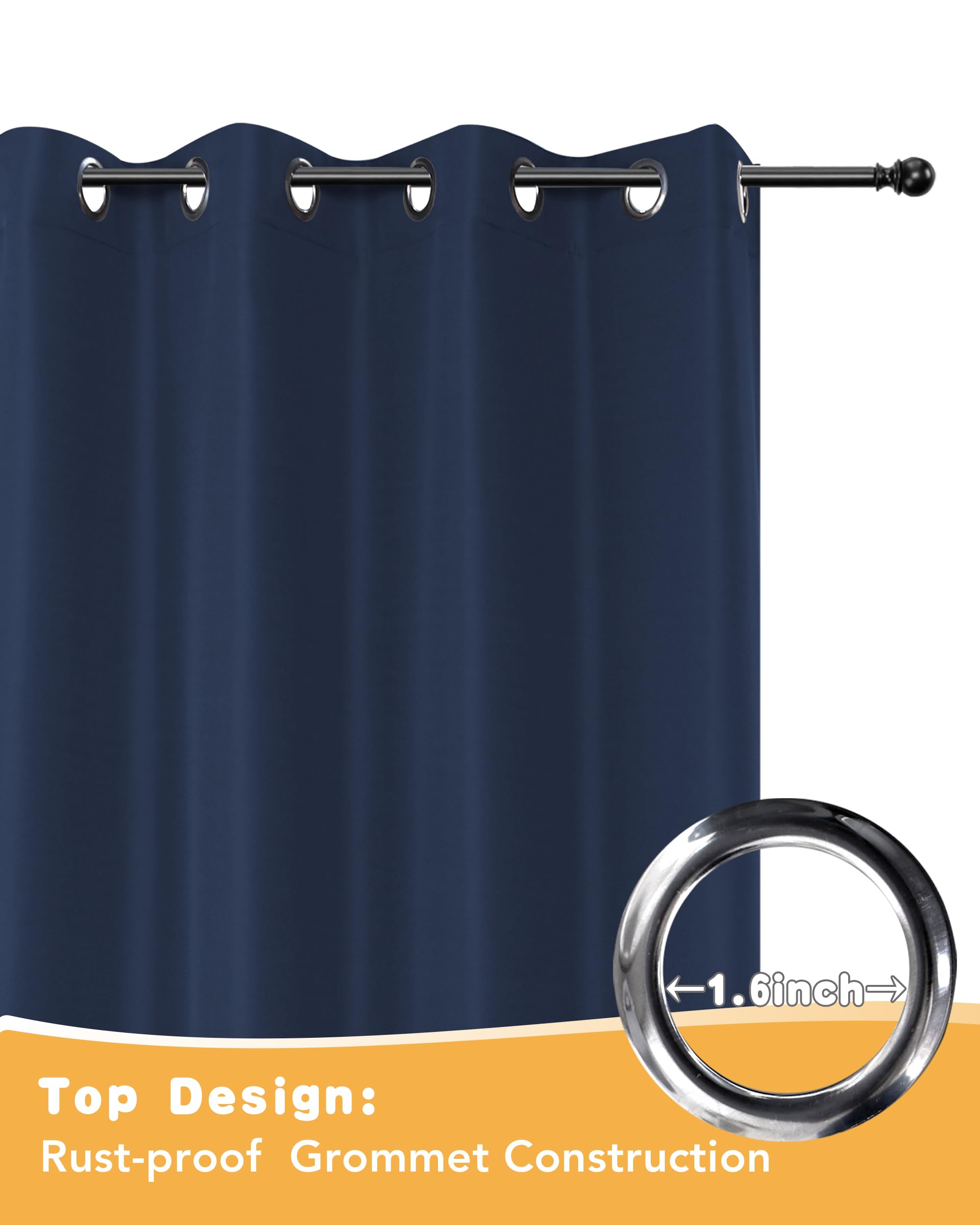 HolidayIdeas installed panel hanging on outdoor rod demonstrating quick setup and adjustable coverage