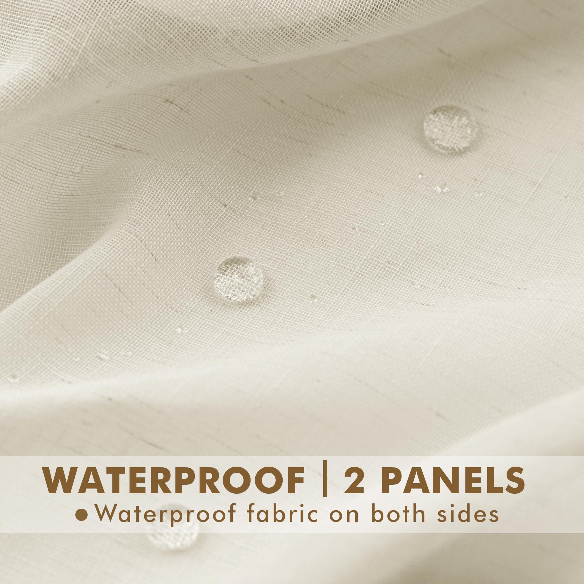 HolidayIdeas panel hung on rod displaying smooth slide and full-length coverage