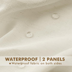 HolidayIdeas panel hung on rod displaying smooth slide and full-length coverage