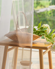 HolidayIdeas rod pocket detail with stitching for easy hanging benefit