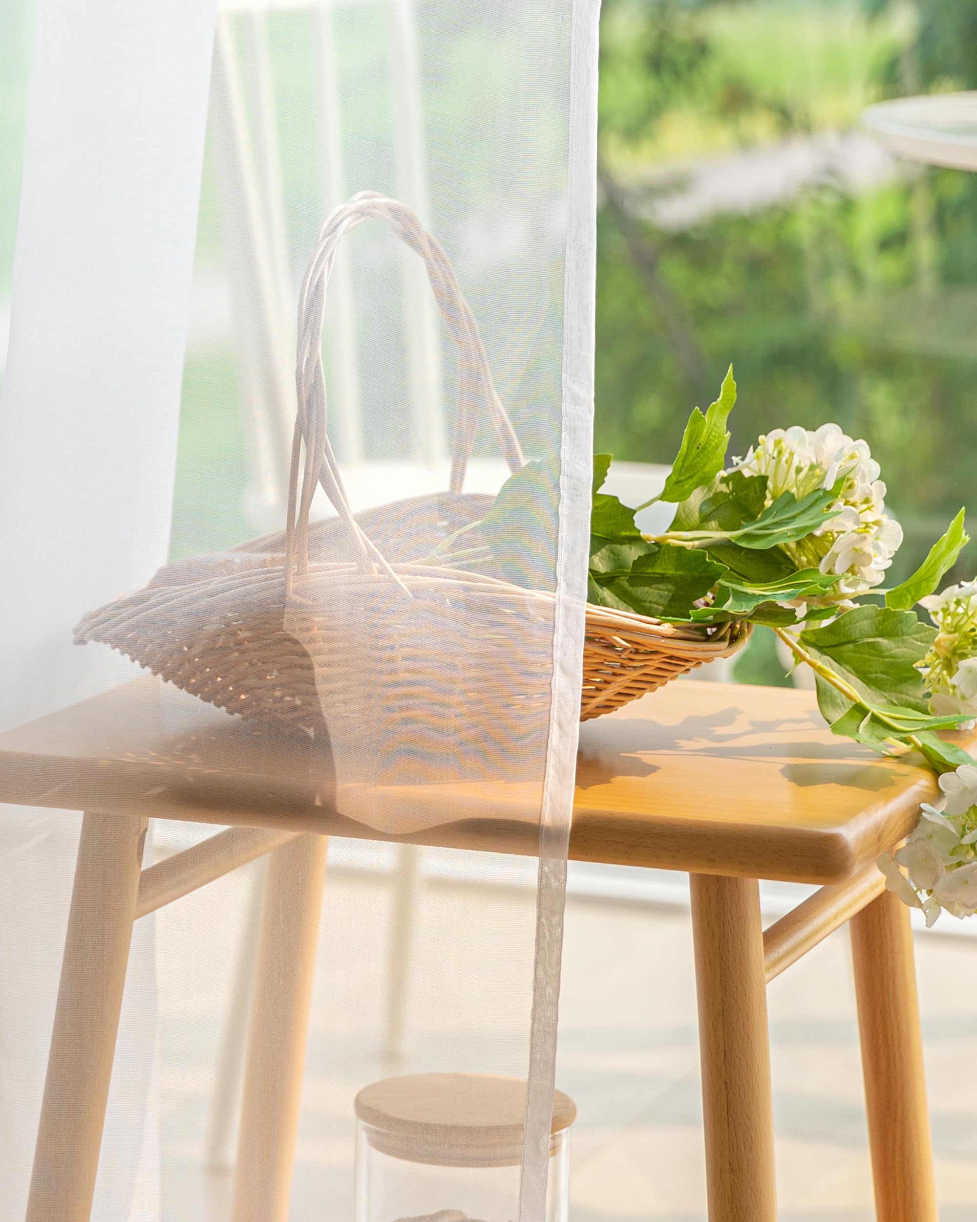 HolidayIdeas side view with panel tied back for flexible privacy and airflow