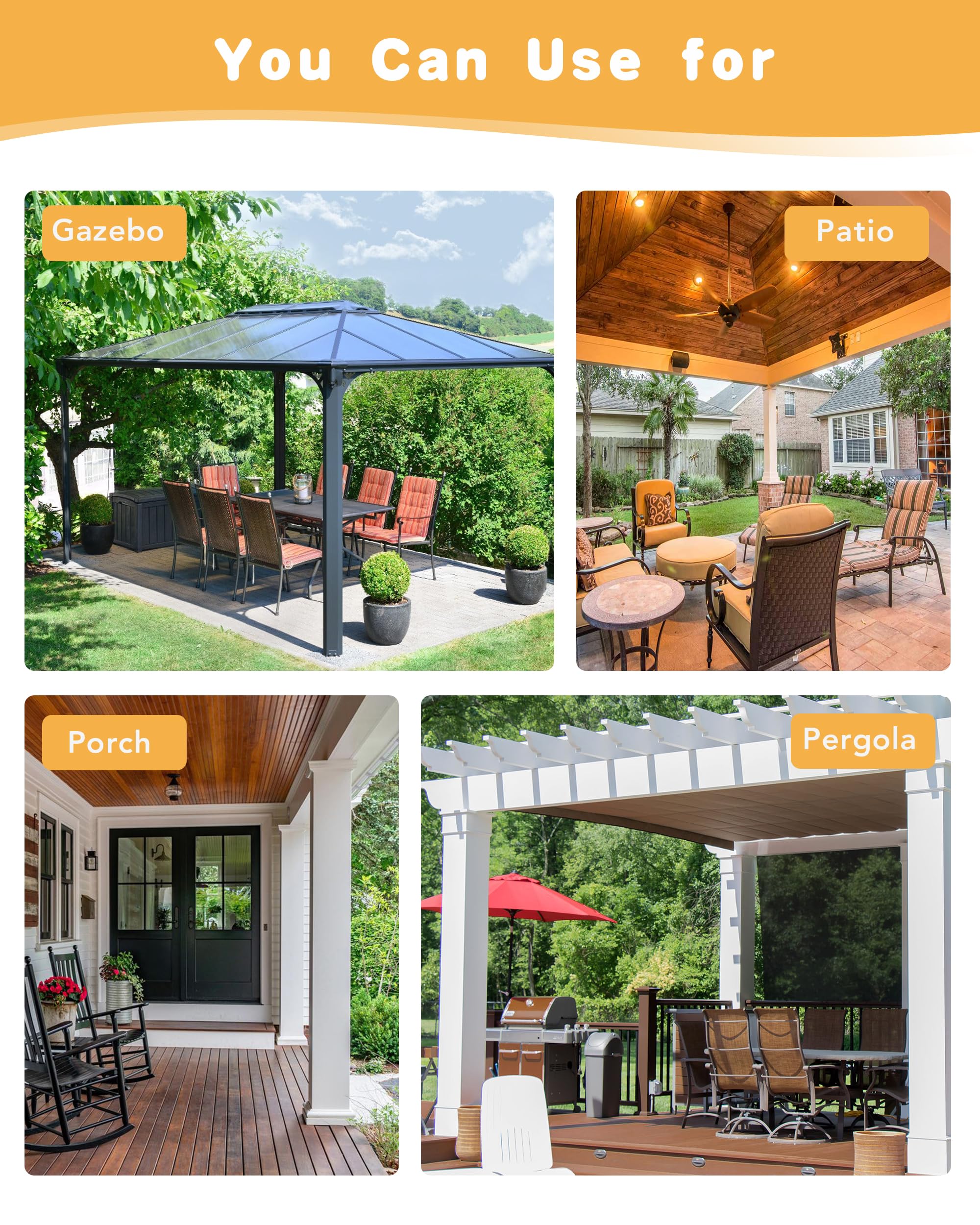 HolidayIdeas panel next to patio chair to show 54x84 inch scale and proper coverage for openings
