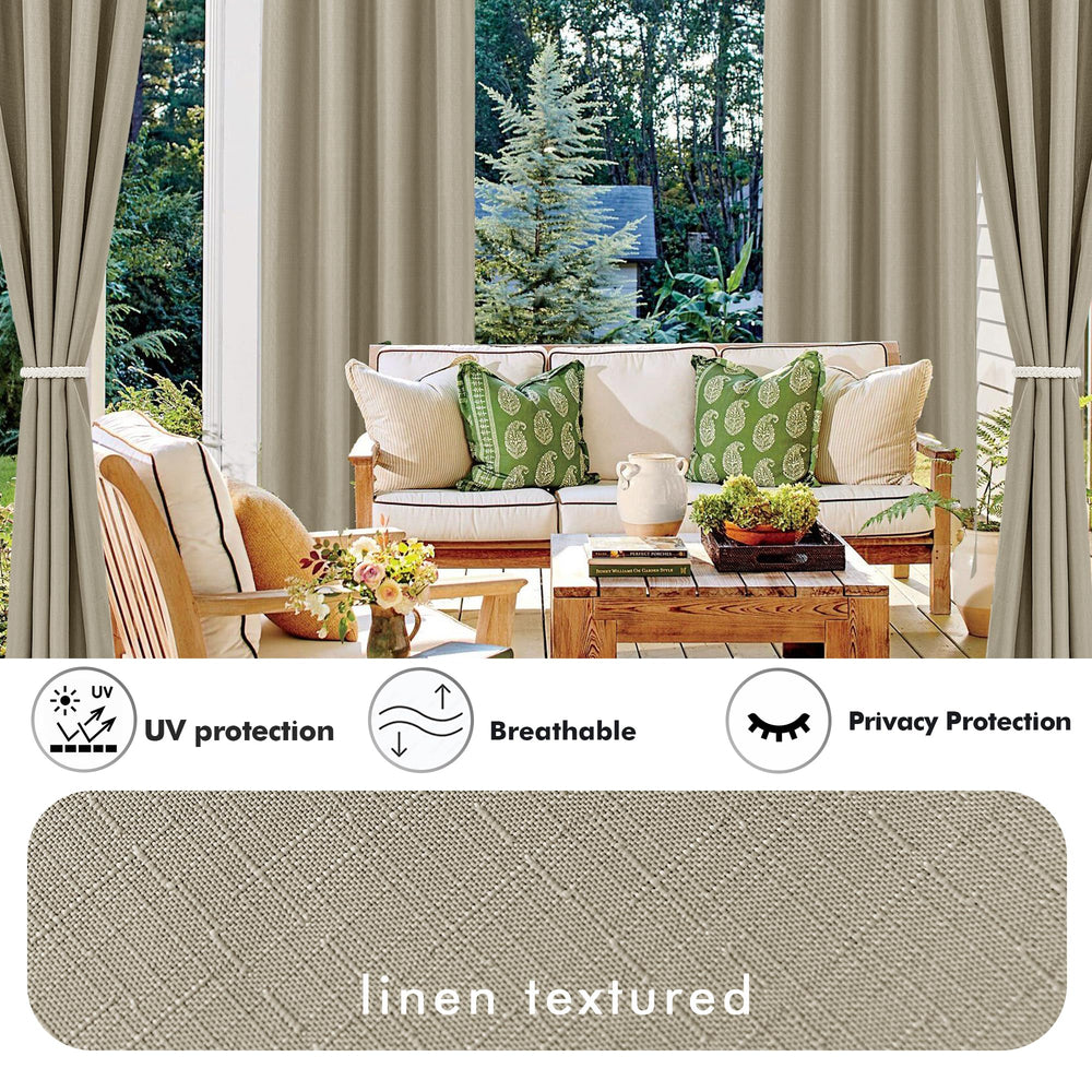 HolidayIdeas stainless-steel grommet detail for smooth sliding and rust resistance